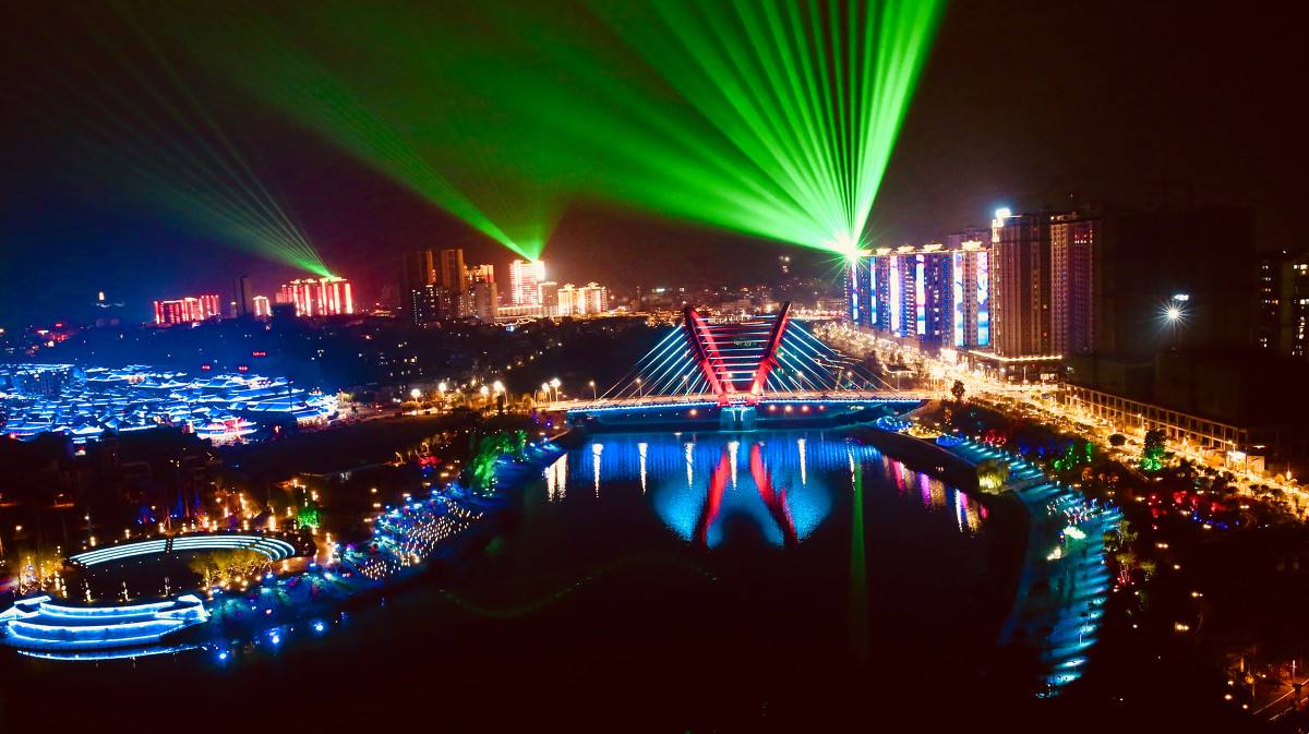 贵州荔波城市亮化5台绿色户外激光 贵州荔波城市亮化5台绿色户外激光